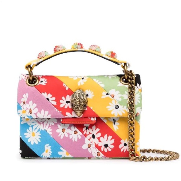 Kurt Geiger Mini Kensington Rainbow Flowers Bag - Picture 6 of 15